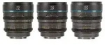 Sirui Night Walker 24+35+55mm T1.2 S35 Cine Objektiv Set mit Case L-Mount Metallgrau