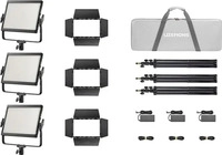 Godox LP400R-K3 black, Godox 3 x Litemons & Accessories - Kit LP400R-K3 black
