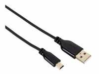 Hama USB-2.0-Anschlusskabel, A-Stecker - Mini-B-St. (B5 Pin), 0,75 m, Schwarz