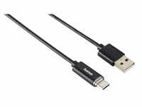 Hama USB-Type-C-Kabel, mit LED-Anzeige, 1 m schwarz