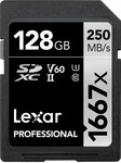 Lexar LSD128CB1667, Lexar SDXC Professional Type Silver - 1667x 250MB/s V60 II 128 GB