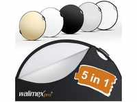 Walimex 22460, Walimex pro 5in1 Faltreflektor wavy comfort mit Griffen und 5