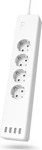 Hama 00176574, Hama WLAN-Steckdosenleiste 4-fach, ohne Hub, einzeln schaltbar, 4-fach