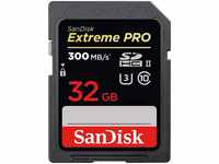 SanDisk SDSDXDK-032G-GN4IN, SanDisk Extreme Pro SDHC V90 300 MB/s UHS-II 32 GB