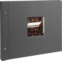 goldbuch 28825, goldbuch Schraubalbum Bella Vista 39x31 40 wei&szlig;e Seiten grau