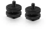 SmallRig 1631 Cold Shoe Adapter with 3/8 Zoll to 1/4 Zoll Thread(2pcs Pack)