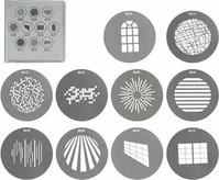 Nanlite 3812, Nanlite Gobo-Set 1 AS-GB-FZ60-SET1, bestehend aus Gobo NL05 - NL14,