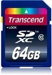 Transcend TS64GSDXC10, Transcend SDXC, Class10, UHS-I, 30 MB/s 64 GB Transcend TS64GSDXC10, Transcend SDXC, Class10, UHS-I, 30 MB/s 64 GB