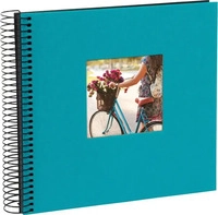 goldbuch 12763, goldbuch Spiralalbum Bella Vista mit Fenster 20x20 40 schwarze Seiten