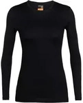 Icebreaker Baselayer Merino Crew, schwarz
