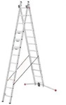 Hailo Sprossenschiebeleiter S110 Pro mit innovativen 3 Dreh-Stufen mit gro&szlig;er