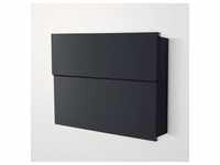 Radius Design Letterman XXL 2 Briefkasten ohne Pfosten | schwarz (RAL 9005) |...