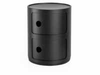 Kartell Componibili Recycled 2 Elemente Container schwarz