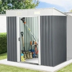 Home Deluxe Ger&auml;teschuppen aus verzinktem Stahl BOHIO M - 195 x 184 cm