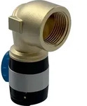 Geberit FlowFit &Uuml;bergangsbogen 90 Grad mit bleifreier Rotguss 90 Grad 20mm-3/4"