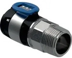 Geberit FlowFit &Uuml;bergang mit Aussengewinde Edelstahlahl 20mm-1/2"