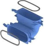 Kermi x-well Bogen 90 Grad vertikal 132x52 mm