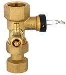 Afriso Kappenventil G 3&frasl;4 x 3&frasl;4 mit Ablasshahn