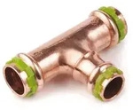 Kupfer Pressfitting Sudo-Press T-St&uuml;ck Mittelabgang reduziert 35 x 18 x 35 mm...