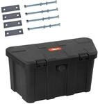 Dema Anh&auml;nger Deichselbox Anh&auml;ngerbox Staukiste schwarz 150 kg 45 l mit