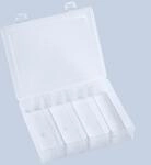 1000Angebote Kleinteilebox Sortimentskasten Magazin PP Natur mit 3 variabelen