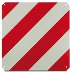 Dema Warntafel rot-wei&szlig; 50 x 50 cm hochreflektierend f&uuml;r Traktor Anbauger&auml;te
