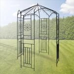 Dema Metall Pavillon 160x160x250 cm Gartenpavillon Wien Metallpavillon 14239