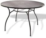 Dema Gartentisch Balkontisch Esstisch Garten rund Las Vegas 120 x 71 cm Terrasse