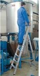 Krause Stabilo Aluleiter Stehleiter 6 Stufen Klappleiter Leiter Profiqualit&auml;t 124531