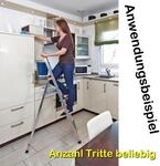 Krause Monto Alu Stufen-Stehleiter SOLIDY 1x 5 Tritte DIN EN 131 126238