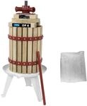 Guede G&uuml;de Obstpresse Obstm&uuml;hle Beerenpresse OP 6 6 Liter Presskorb aus Holz 30001