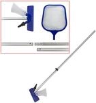 Dema Bestway Pool Reinigungs-Set 3tlg Swimmingpool Kescher Bodensauger Teleskopstange