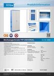 Guede G&uuml;de Werkzeugschrank Werkstattschrank Metallschrank mit 4 Fachb&ouml;den Universal