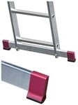 Krause Corda Alu Vielzweckleiter Sprossenleiter 3 x 11 Tritte Sprossen L 645 cm