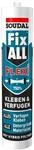 Soudal FIX ALL FLEXI Hybrid Polymer Klebstoff Dichtstoff grau 290ml Kartusche 105595