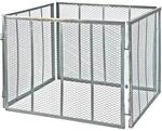 Dema Metallkomposter / Gartenkomposter 107x107x81 cm verzinkt, robust, Streckmetall
