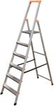 Krause Monto Alu Stufen-Stehleiter SOLIDY 1x 6 Tritte DIN EN 131 126245