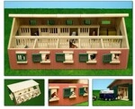 Van Manen Pferdestall Spielzeug Pferdeboxen Holz Bauernhof Kinder Spielset KidsGlobe