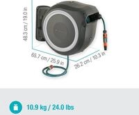 Gardena Wand-Schlauchbox RollUp M/L wei&szlig; Schlauchtrommel 25 m Gartenschlauch 20869
