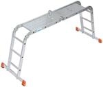 Krause Monto Multimatic Gelenkleiter Plattform 4x3 Tritte Multifunktionsleiter 120687