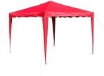 Dema Pavillon Gartenpavillon Faltpavillon Alu/Metall 3x3m rot Gartenzelt Partyzelt