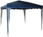 Dema Pavillion Gartenpavillon Faltpavillon Alu/Metall 3x3m blau Garten Partyzelt