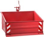 Dema Traktor Heckcontainer Heckmulde Transportcontainer Mulde Container 120 cm rot