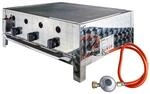 Dema Gasbr&auml;ter Gasgrill mit Grillrost Gastrobr&auml;ter Tischgrill 3-flammig...