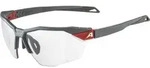 Alpina Twist Six S HR Fahrradbrille - midnight grey matt - mirror green