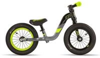 S cool pedeX 1 Laufrad - Dark Grey/Lime
