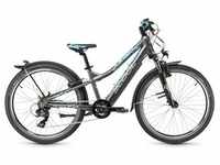 S cool e-troX 24-7 Kinder E-Bike - Dark Grey/Blue - 32cm | 24 Zoll