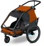 Cube Double CMPT Kinder Fahrradanhaenger - grey'n'orange