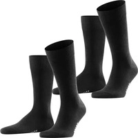 Falke 2900083596026, Falke Happy Socken 2 Paar Schwarz - Gr&ouml;&szlig;e 47-50 Mann