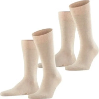 Falke 2900083815028, Falke Happy Socken 2 Paar Beige Melange - Gr&ouml;&szlig;e 43-46 Mann